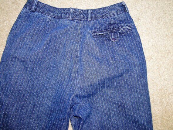 VINTAGE Hunters Run Denim Jeans womens 80s Sz 28x… - image 2