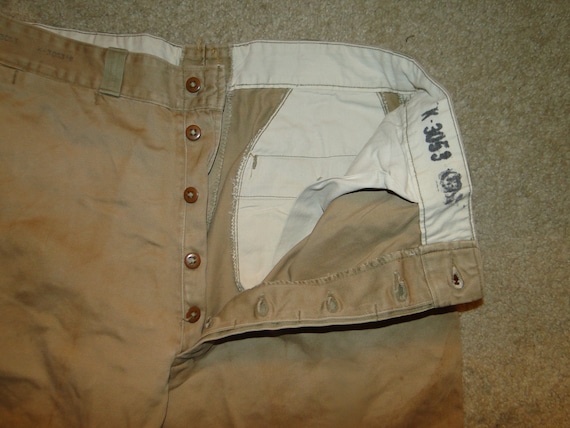 Vintage US ARMY Military Uniform Trousers Chino pa
