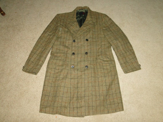 ジャケット・アウター 60's Old Vintage Check Wool Coat JKT vintage 70s plaid wool coat – 86 Vintage