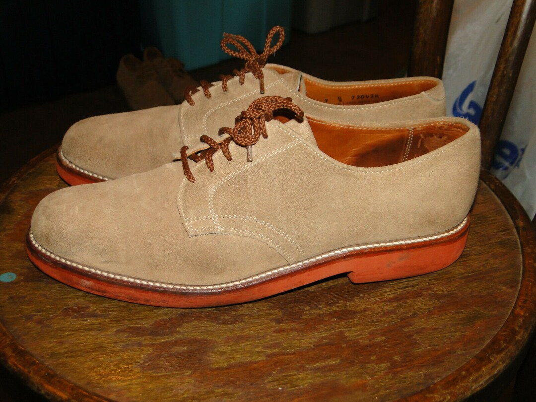 Vintage WAIK OVER Suede Leather Made In usa shoes mens Size 12 B/aa Vintage WAIK OVER Suede Leather Made in Usa Shoes Mens Sz 9  main image 4