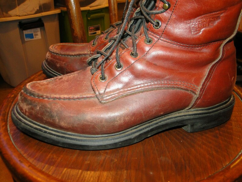 Vintage RED WING Leather Men/'s Shoes work boot Sz 10 D