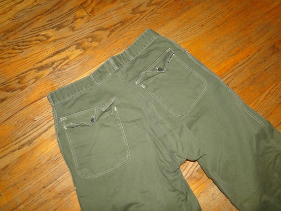 Vintage US ARMY US Militaria pant buntton fly13 s… - image 2