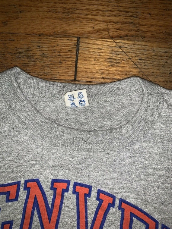 Vintage t shirt Champion Denver Broncos   80s Sz … - image 7