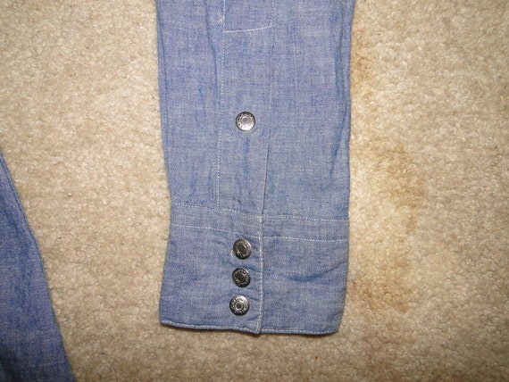 VINTAGE POLO by Ralph Lauren denim Chambray Weste… - image 3