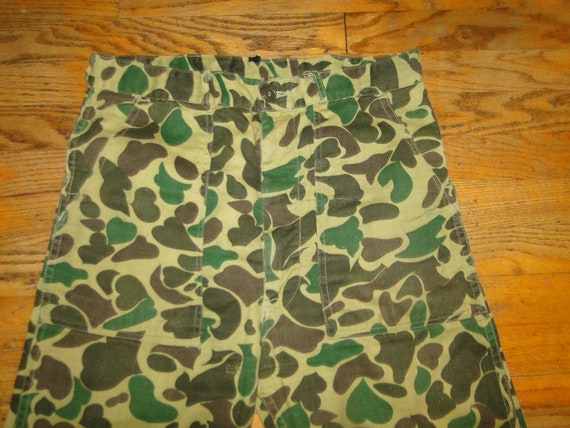 VINTAGE COTTON FROGSKIN Camo Pant Sz. 33 X 28 - Etsy