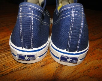 Vintage original Converse blue label Shoes Chuck Taylor USA Dead Stock Sz 13