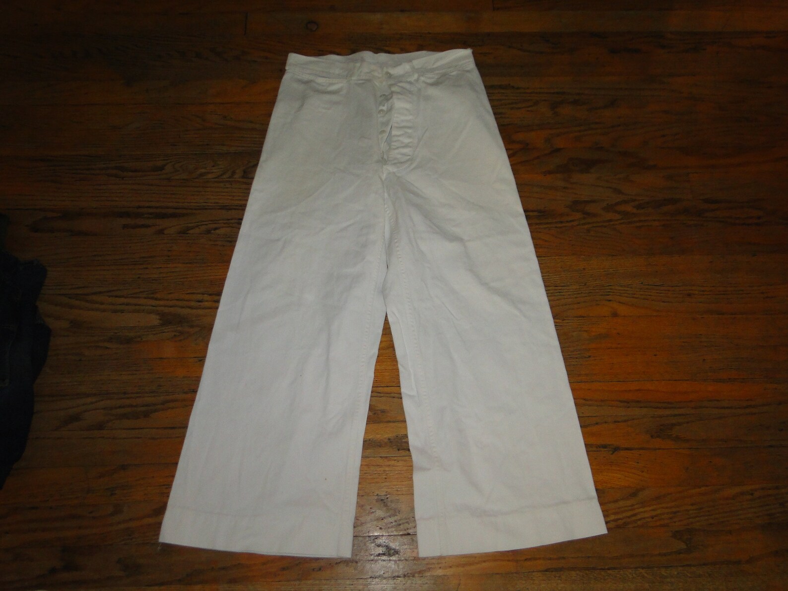 Vintage US Navy Uniform Trousers White Chino Pant Button Fly - Etsy