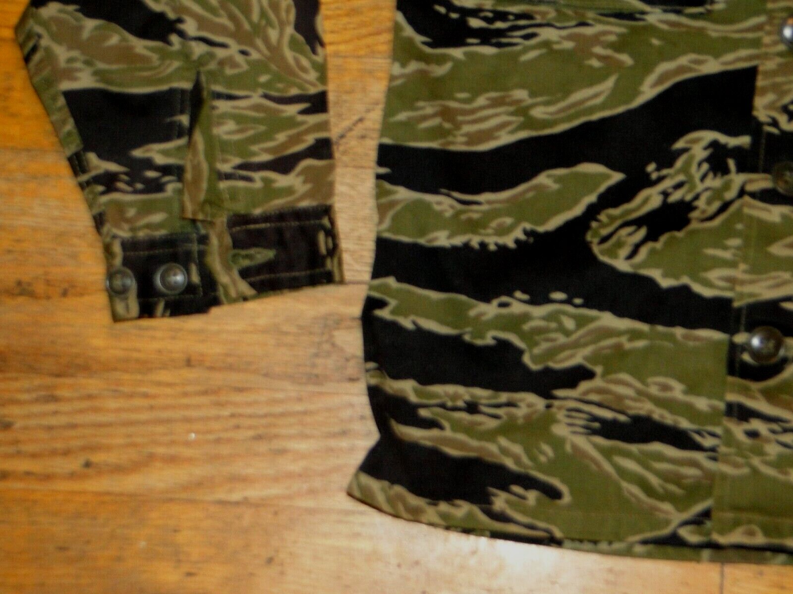 A*6様 【60s】 tiger stripe VTG 60's 70s Tiger Stripe Camouflage Camo Shirt Jacket US