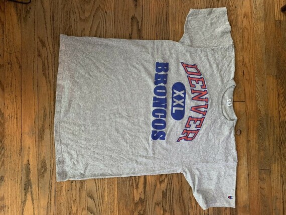 Vintage t shirt Champion Denver Broncos   80s Sz … - image 4