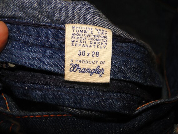 VINTAGE Wrangler Denim Jeans Engineer work pant D… - image 5