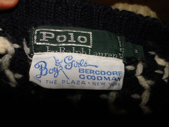 Vintage 90's Polo Ralph Lauren Ski Sweater Size M - Etsy