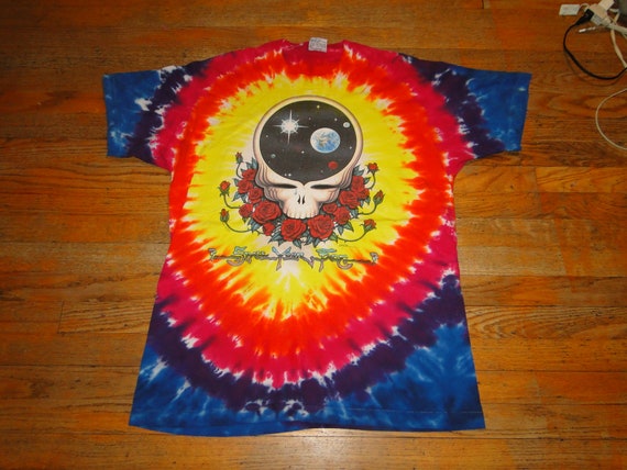 Vintage 90s Grateful Dead Tour 1992 T-shirt Liquid Blue Sz