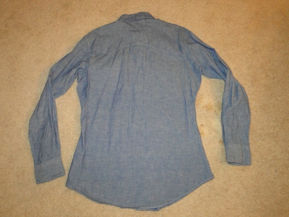 VINTAGE POLO by Ralph Lauren denim Chambray Weste… - image 8