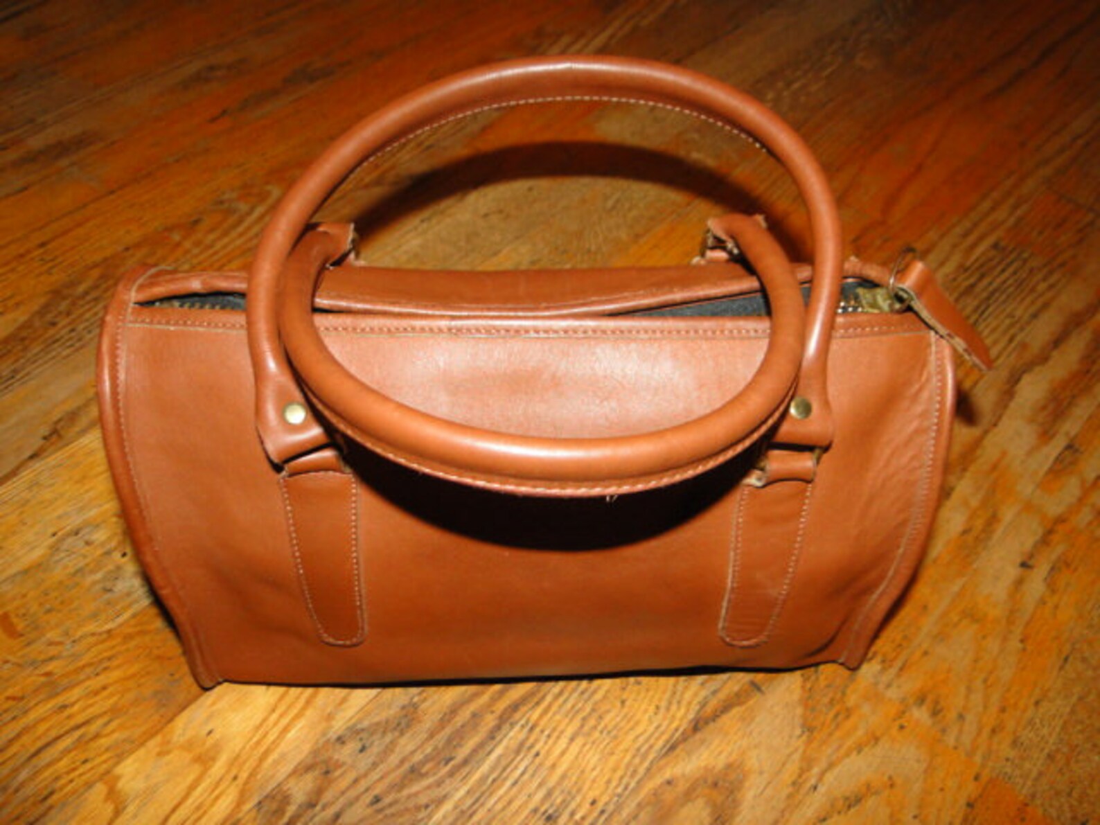 Vintage Coach Brown Leather Handles Tote Bag USA Made No.D9L Etsy