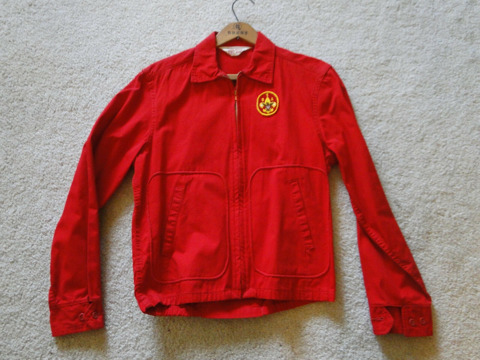 Vintage 1950's Boy Scouts of America Red Official Jacket