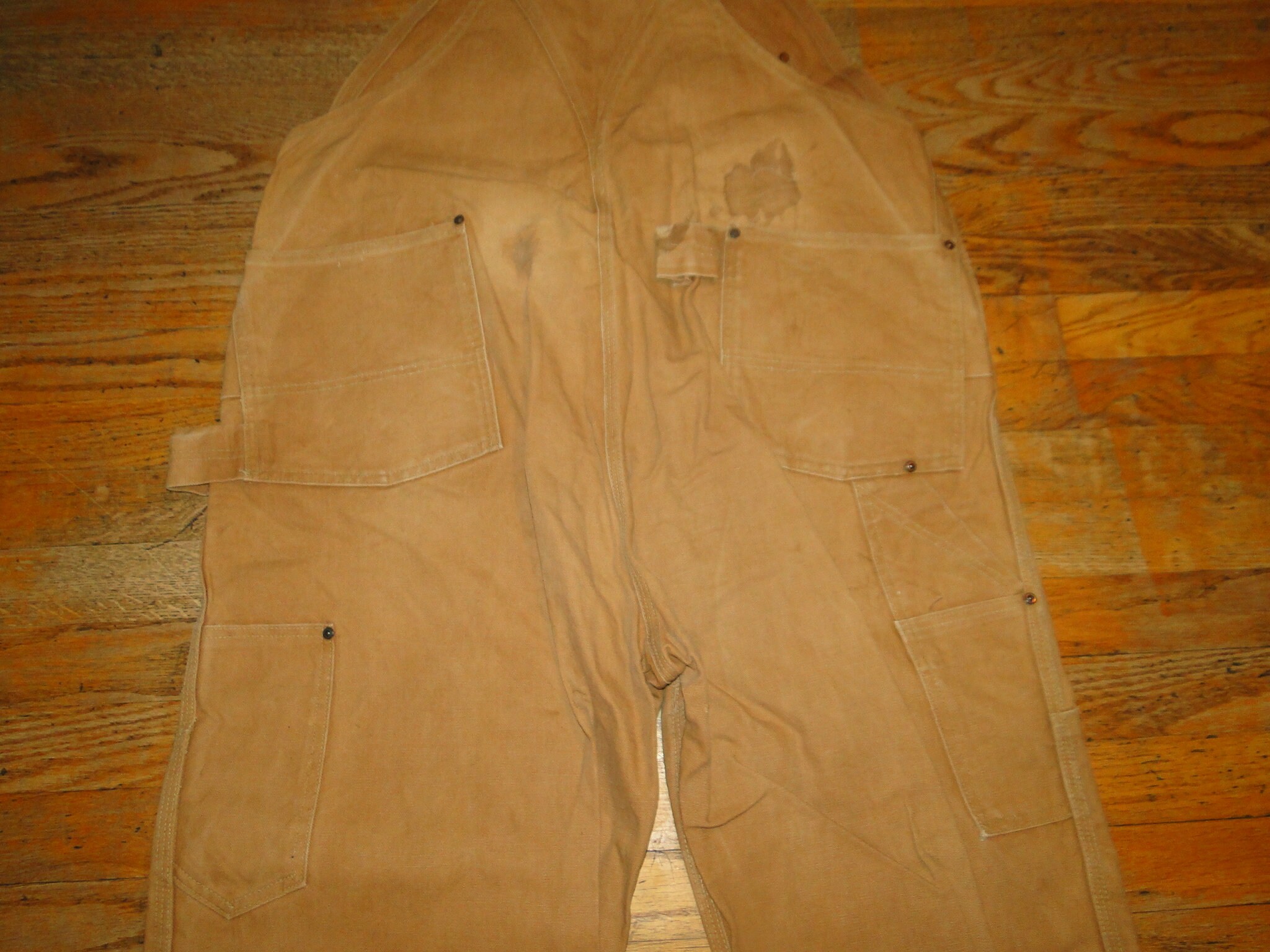 Vintage Rare CARHARTT Headlight Finck Duck Overalls Bibs S Vintage Rare CARHARTT Headlight Finck Duck Overalls Bibs S