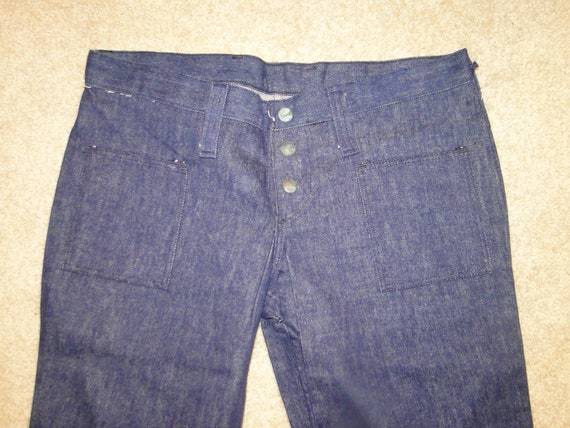 VINTAGE Wrangler denim pant 70s Bell Bottoms wome… - image 3