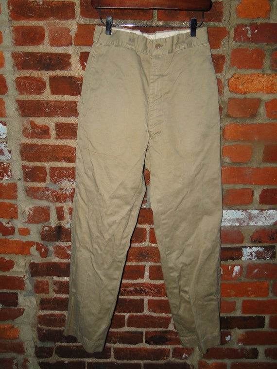 Vintage US ARMY Military Uniform Trousers Chino pa