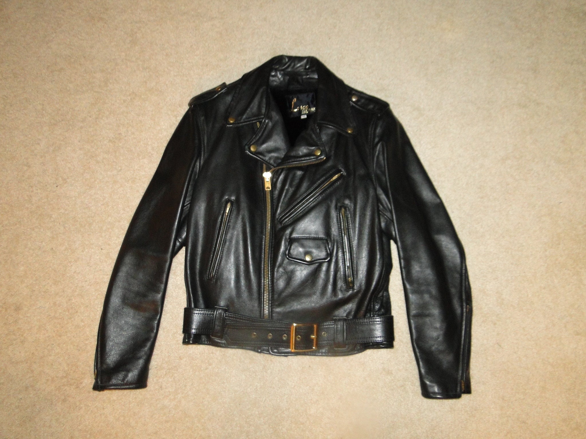 Vintage Lesco Black Leather Jacket 