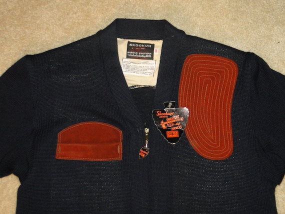 Vintage Skookum Shooting Hunting Cardigan Sweater Zipper