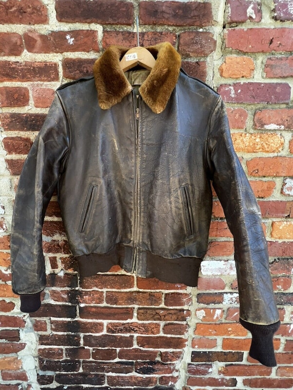 Vintage Brown Horsehide Leather Jacket Bummer A-2 G-1 Sz38-40 - Etsy 