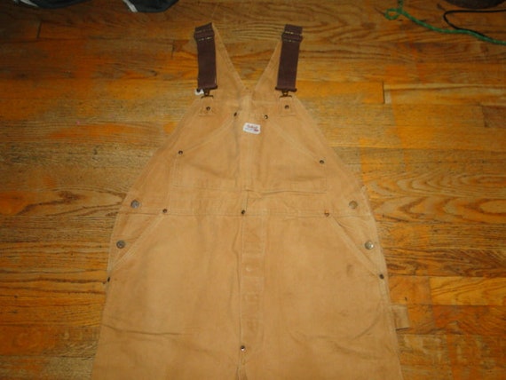 Vintage Rare CARHARTT Headlight Finck Duck Overalls Bibs S Vintage Rare CARHARTT Headlight Finck Duck Overalls Bibs S