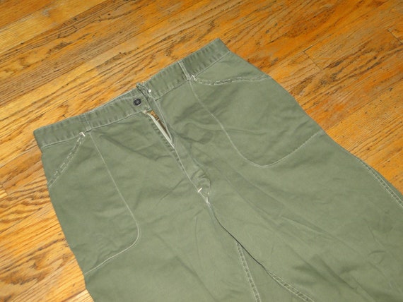 Vintage US ARMY US Militaria pant buntton fly13 s… - image 5