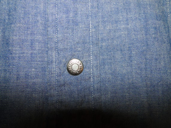 VINTAGE POLO by Ralph Lauren denim Chambray Weste… - image 5