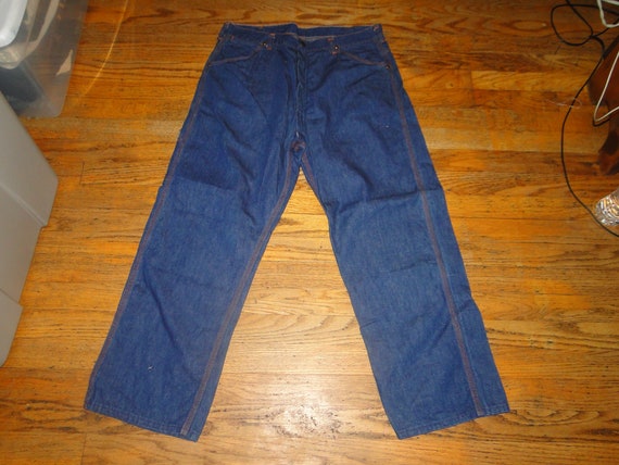 VINTAGE Wrangler Denim Jeans Engineer work pant D… - image 1