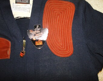Vintage Skookum Shooting Hunting Cardigan Sweater Zipper