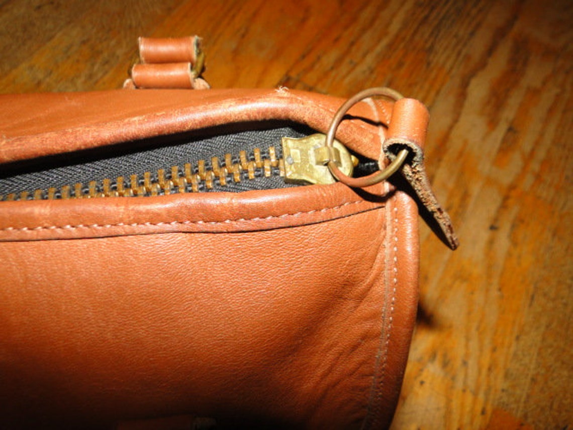 Vintage Coach Brown Leather Handles Tote Bag USA Made No.D9L Etsy