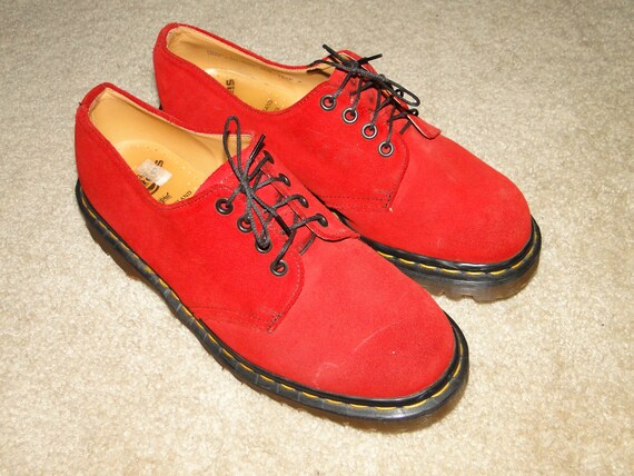 red suede dr martens