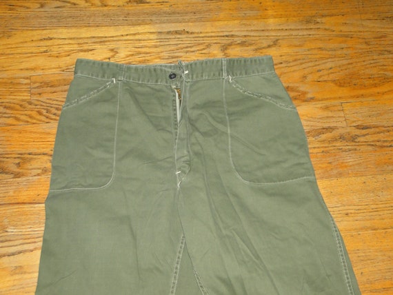 Vintage US ARMY US Militaria pant buntton fly13 s… - image 4