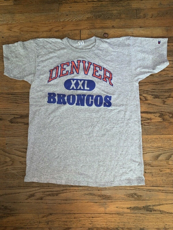 Vintage t shirt Champion Denver Broncos   80s Sz … - image 2