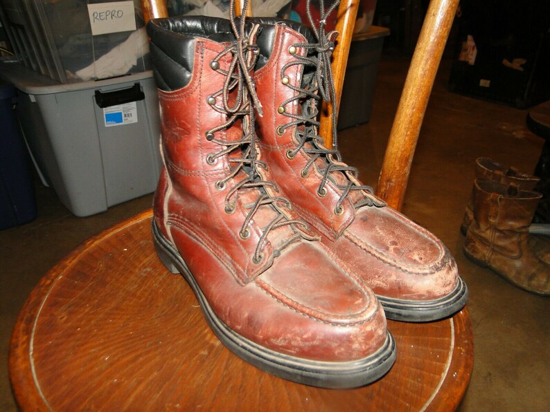Vintage RED WING Leather Men/'s Shoes work boot Sz 10 D