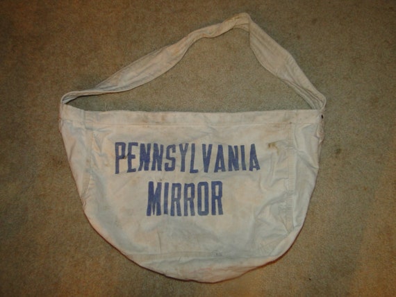 Vintage pennsylvania mirror Canvas Newspaper Deliv