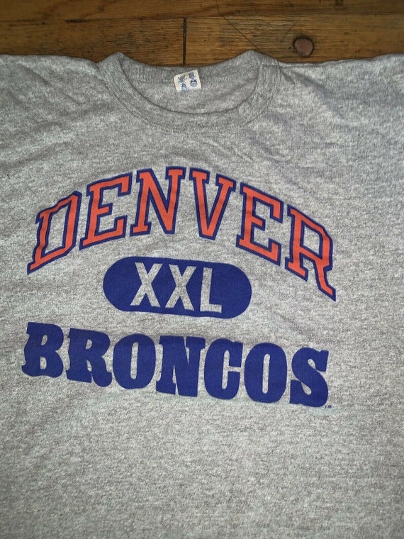 Vintage t shirt Champion Denver Broncos   80s Sz … - image 1