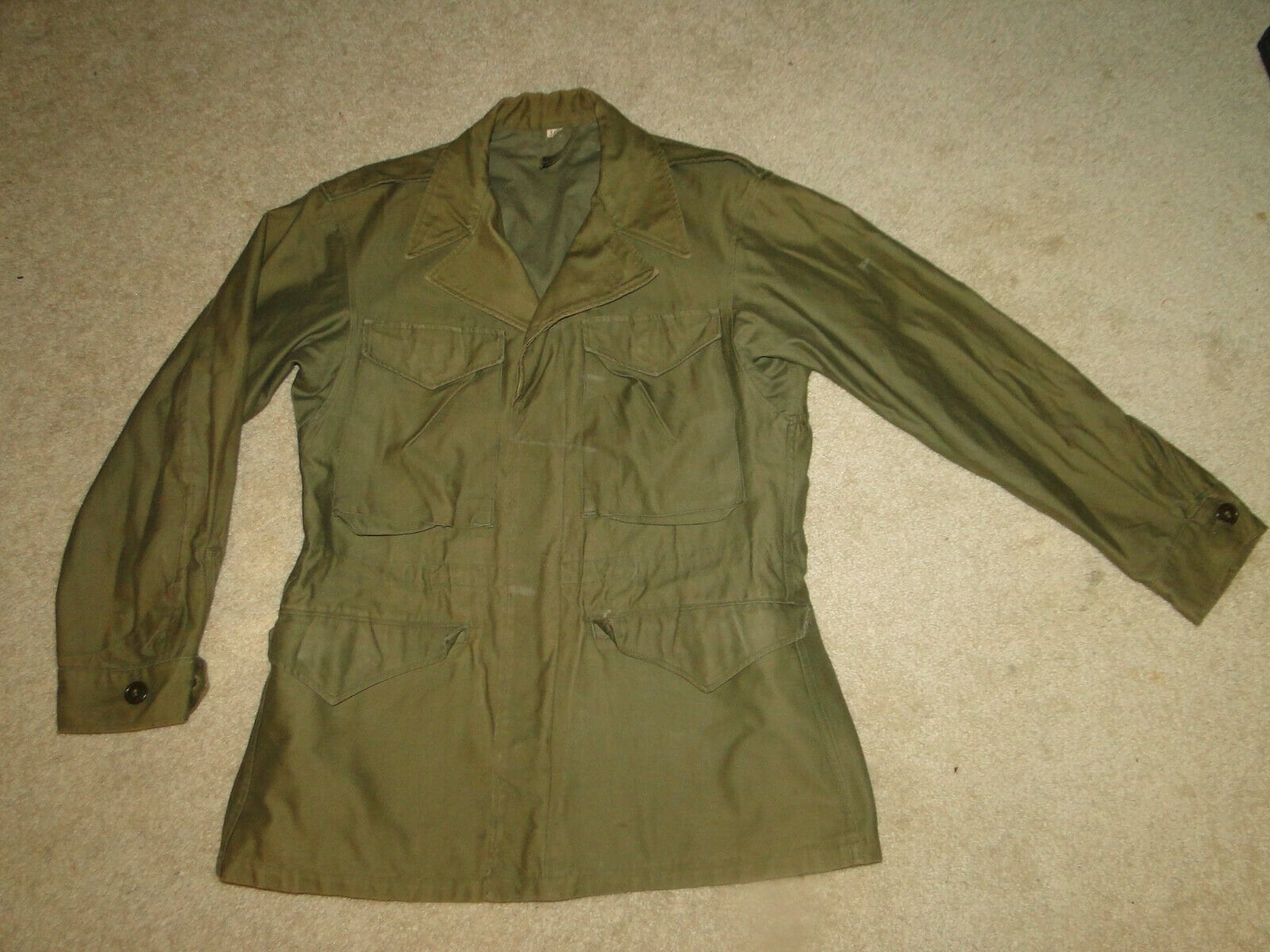 ジャケット・アウター 40s US ARMY M-43 FIELD JACKET 34S 40s WW2 Vintage US Army M-1943 'M43' Field Jacket - Large