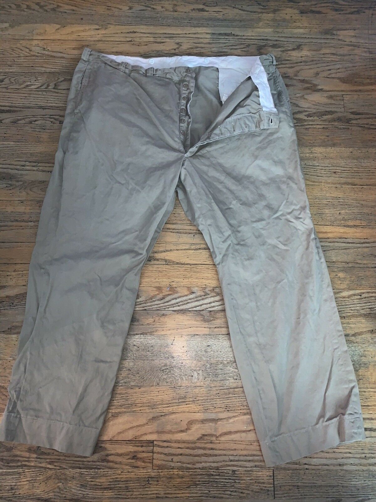Vintage US ARMY Military Uniform Trousers Chino Pant Button