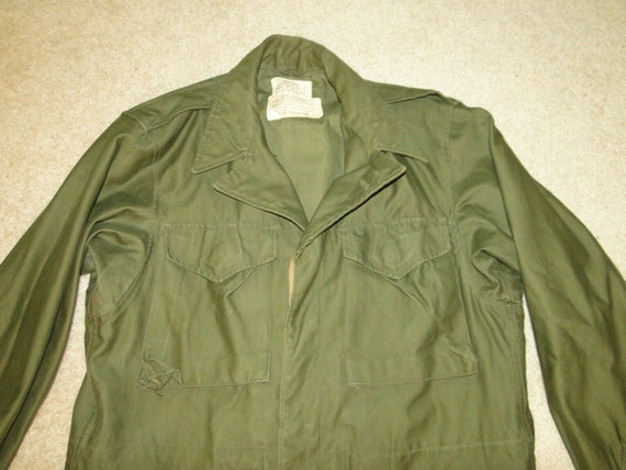 Vintage M 51 US Army Field Coat Jacket 1950Sz Lon… - image 5