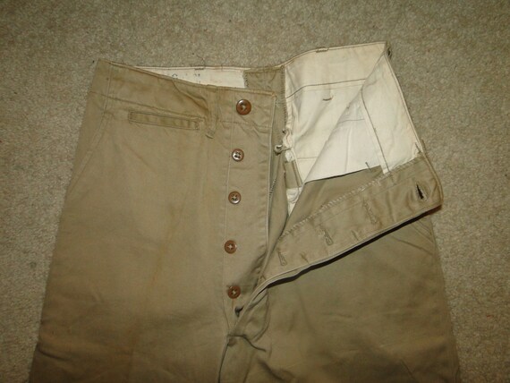 Vintage US ARMY Military Uniform Trousers Chino pa