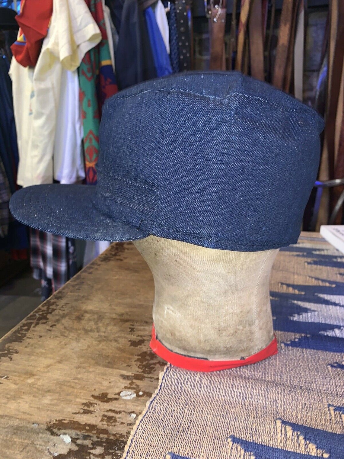 Vintage Railroad Worker Denim Jeans Hat Cap Never Worn Sz 7 - Etsy UK