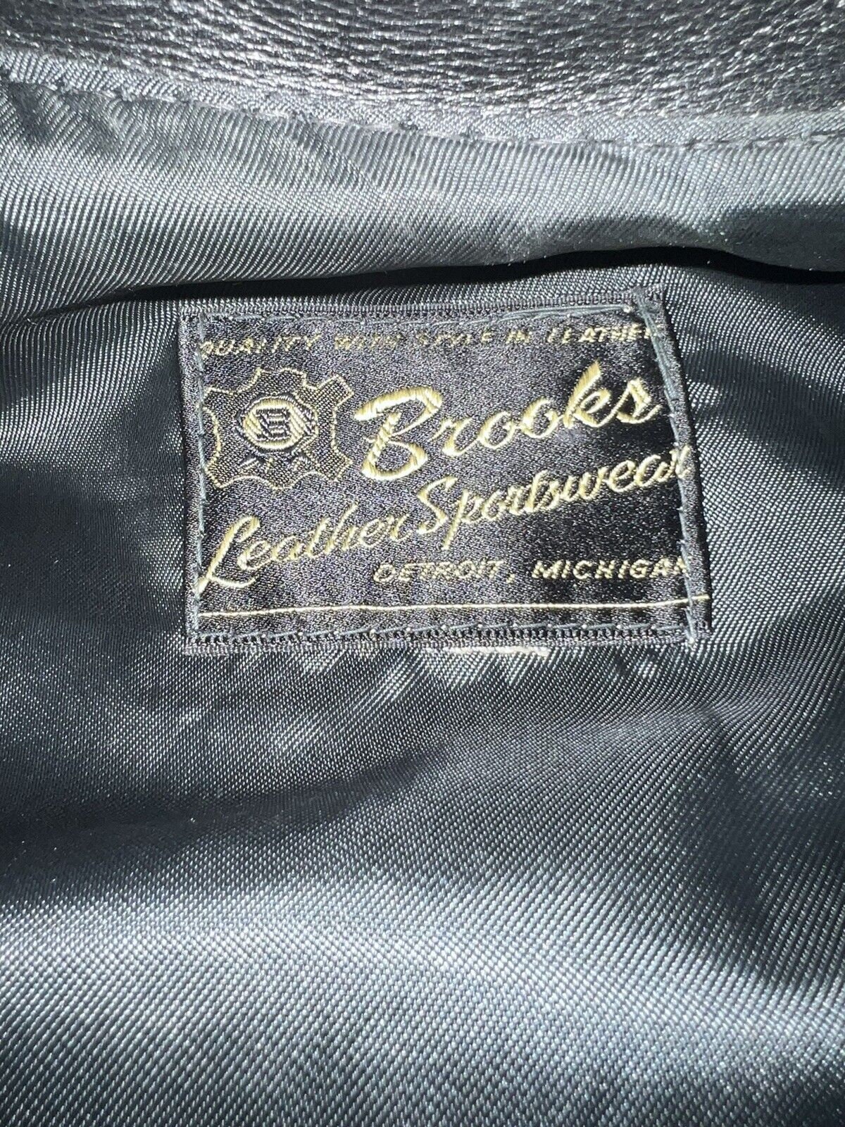 Vintage Brooks Black Leather Motorcycle CAFE RACER Jacket Sz - Etsy