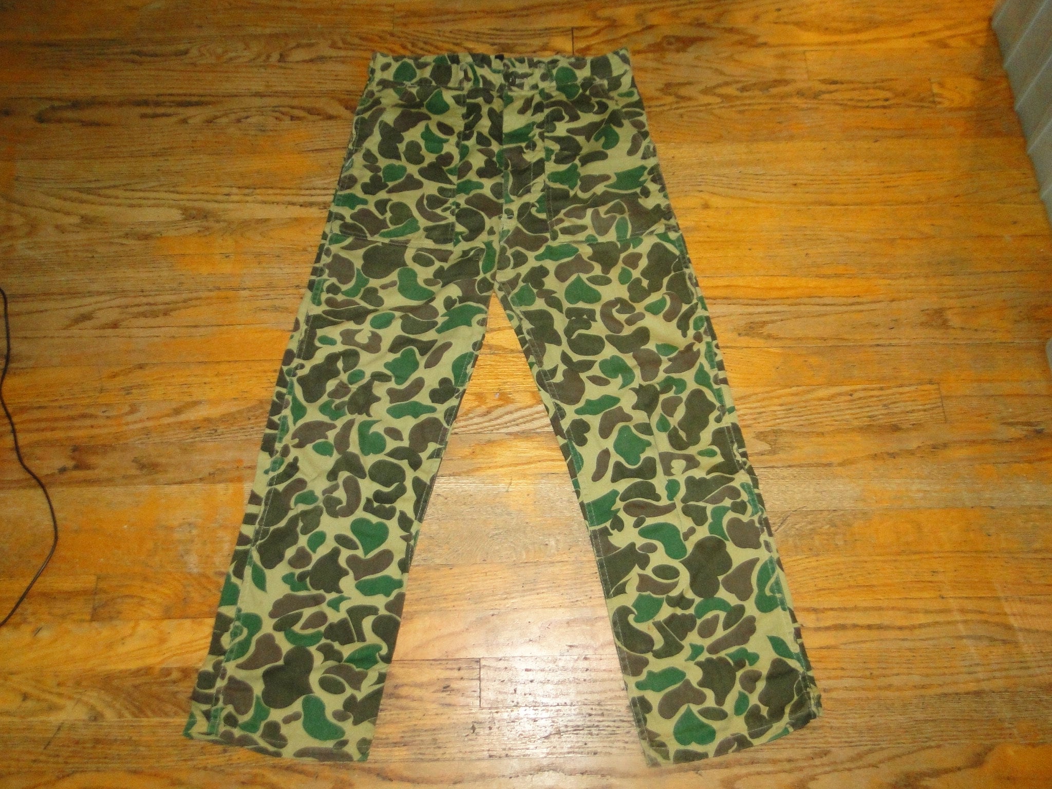 VINTAGE COTTON FROGSKIN Camo Pant Sz. 33 X 28 - Etsy