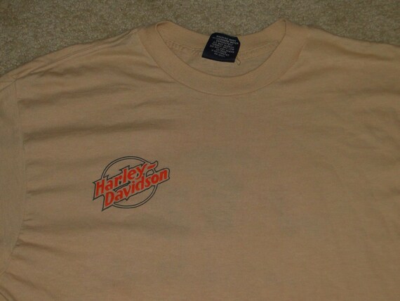 VINTAGE T shirt Harley Davidson Washington D.C.80… - image 4