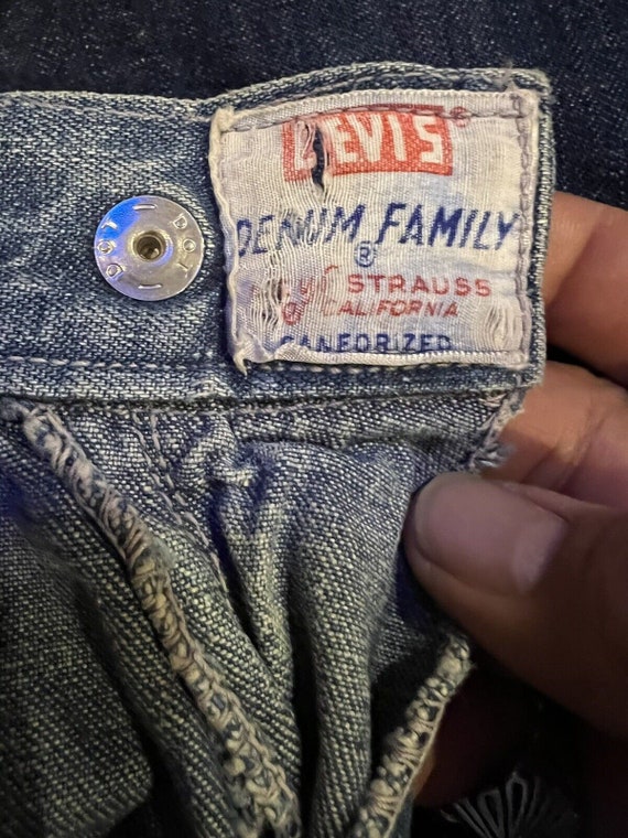 Vintage Levi’s Denim Family lady Denim Jeans 50s … - image 10