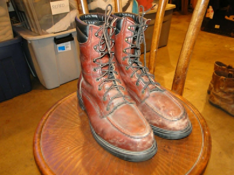 Vintage RED WING Leather Men/'s Shoes work boot Sz 10 D