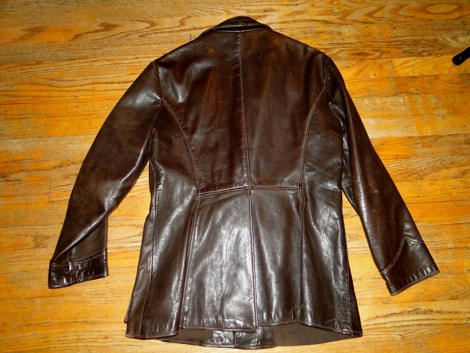 ブラウンレザージャケット　70s KoK ビンテージ 1970年代KOK ブラウンレザージャケット ビンテージ - メルカリ