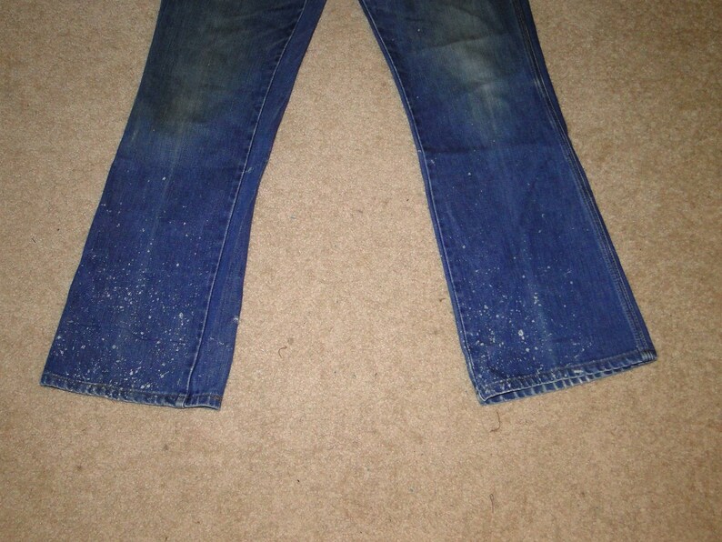 VINTAGE ORIGINAL WRANGLER Denim Jeans boot cut work pant Sz 32 X 33