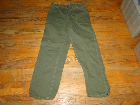 Vintage US ARMY US Militaria pant buntton fly13 s… - image 3